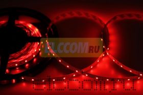 LED лента открытая, IP23, SMD 3528, 60 диодов/метр, 12V, цвет светодиодов красный NEON-NIGHT