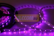 LED лента открытая, IP23, SMD 3528, 60 диодов/метр, 12V, цвет светодиодов розовый