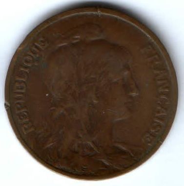 10 сантимов 1899 г. Франция