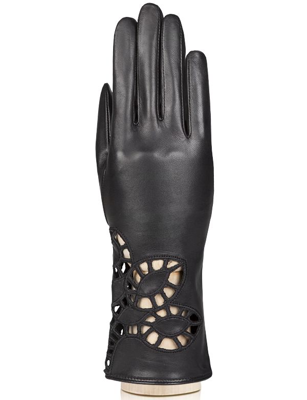 Кожаные перчатки с узорной перфорацией ELEGANZZA GR01-00007743