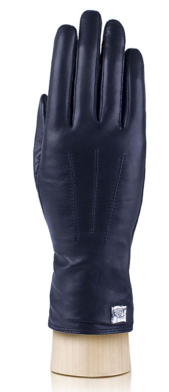 Черные кожаные перчатки ELEGANZZA GR00117153