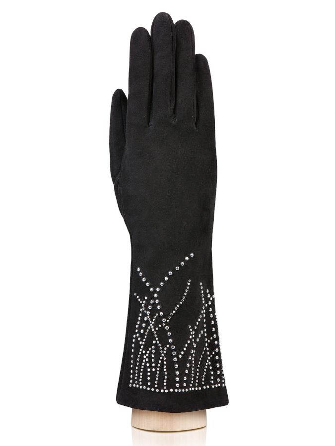Длинные черные перчатки ELEGANZZA GR01-00015872