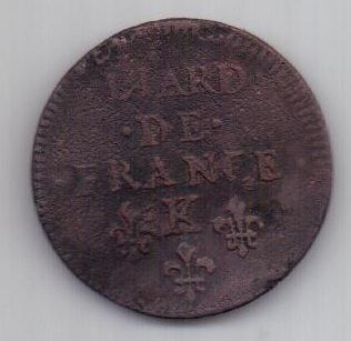 1 лиард 1656 г. К. Франция