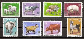 Домашние животные Вьетнам 1979  8 марок (Гашенные)