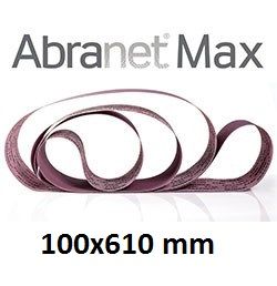 Лента шлифовальная ABRANET MAX 100x610mm P120 T-Joint, 10/Pack