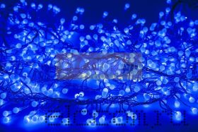 Гирлянда "Мишура LED" 3 м 288 диодов, цвет синий