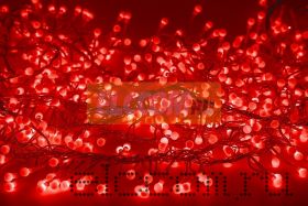 Гирлянда "Мишура LED" 6 м 576 диодов, цвет красный