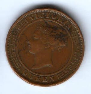 1 цент 1891 г. Цейлон