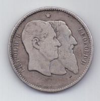 1 франк 1880 г. Бельгия(редкость)