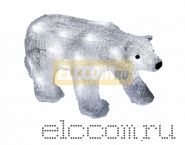 Акриловая светодиодная фигура "Медведь" 34,5х12х17 см, 4,5 В, 3 батарейки AA (не входят в комплект), 24 светодиода, NEON-NIGHT