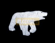Акриловая светодиодная фигура "Белый медведь" 100х175см, 3872 светодиода, IP 44, понижающий трансформатор в комплекте, NEON-NIGHT