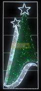 Фигура световая "Елки 2", 180 светодиодов 18м дюралайта, размер 250*100см NEON-NIGHT
