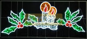 Фигура световая "Две свечи" размер 3.3х1.4м NEON-NIGHT