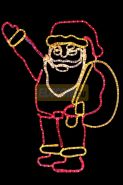 Фигура "Санта Клаус с мешком подарков", размер 100*100 см NEON-NIGHT