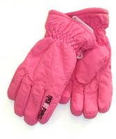 Розовые краги на зиму для девочки KG01