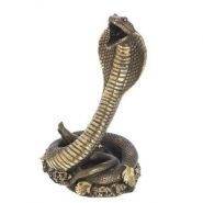 Фигурка декоративная "Змея" (сусальное золото), L15W14H24 см (арт. 123304)