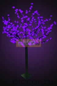 Светодиодное дерево "Сакура", высота 1,5 м, диаметр кроны 1,3м, фиолетовые диоды, IP 44, понижающий трансформатор в комплекте, NEON-NIGHT