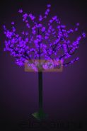 Светодиодное дерево "Сакура", высота 1,5 м, диаметр кроны 1,3м, фиолетовые диоды, IP 44, понижающий трансформатор в комплекте, NEON-NIGHT