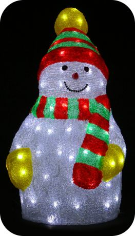 Фигура "Снеговик спортсмен", 50 см