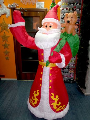 Надувная фигура "Дед Мороз Старый ",1,8м