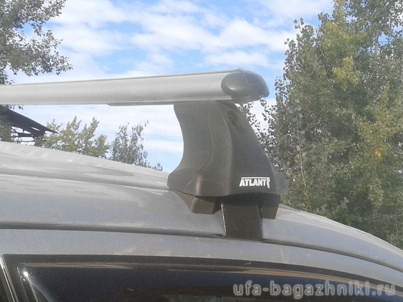 Багажник на крышу Mitsubishi Outlander 3 (без рейлингов), Атлант, аэродинамические дуги