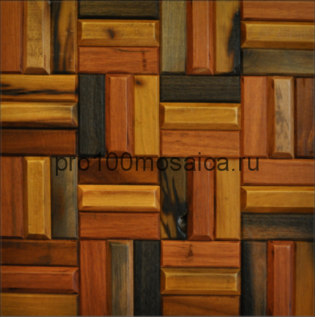 MCM054 Бесшовная деревянная мозаика серия WOOD, 300*300*15 мм