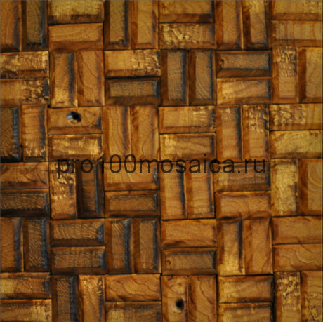 MCM063 Бесшовная деревянная мозаика серия WOOD, 300*300*15 мм