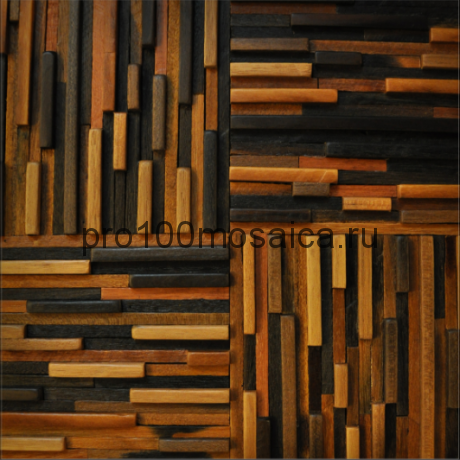MCM086 Бесшовная деревянная мозаика серия WOOD, 300*300*15 мм