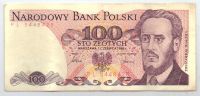 100 злотых 1986 г. Польша
