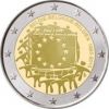 30 лет флагу Евросоюза 2 евро Бельгия 2015