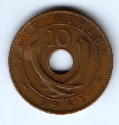 10 центов 1941 г. Восточная Африка