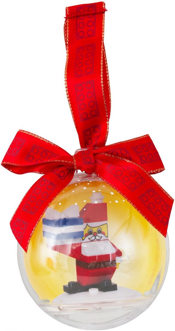 Ёлочная игрушка Санта-Клаус в шаре. Конструктор ЛЕГО 850850