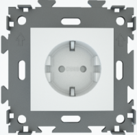 Розетка электрическая белая CGSS W160A WC