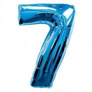 Фигура "7"  (40"/102 см) синий