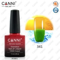 Термогель-лак Canni #341 (зеленый - оранжевый) 7.3 ml