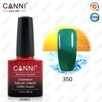 Термогель-лак Canni #350 (зеленый - изумрудный) 7.3 ml