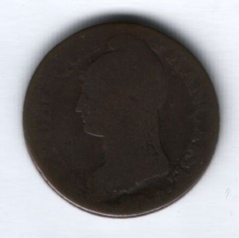 5 сантимов LAN 8 BB Франция 1799-1800 гг.