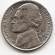 5 центов (Регулярный выпуск) США  1983 Двор Р