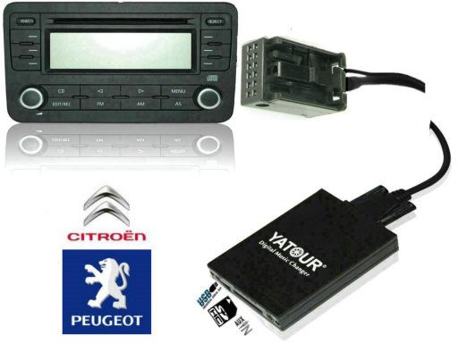 MP3 USB адаптер YT-M06  Citroen Peugeot RD4