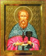 Икона Иоанн Кронштадтский (рукописная)