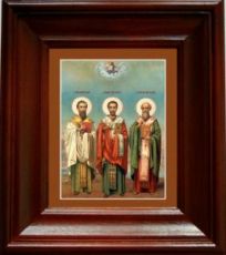 Собор трех святителей (21х24), простой киот