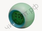 Часы  эл. настоль. Орбита H133 (дата, будильник, темпер., подсветка 7 цвет ,6 встр мелод «звуки природы»)