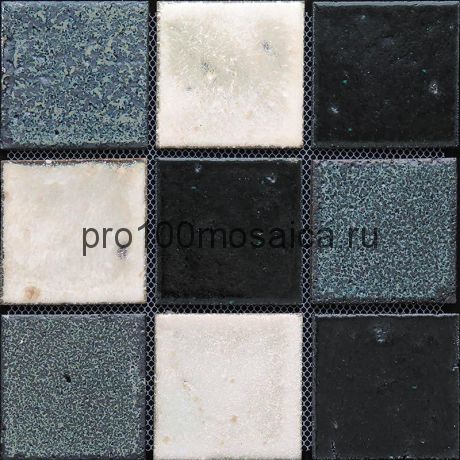 Rust-43(9). Мозаика 96x96x10, серия RUSTICO,  размер, мм: 300*300 (GAUDI)