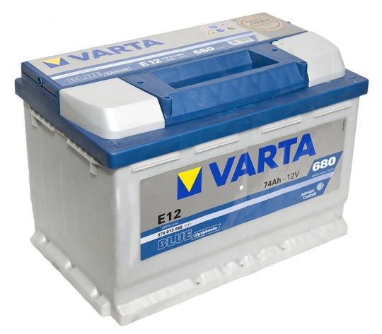 Автомобильный аккумулятор АКБ VARTA (ВАРТА) Blue Dynamic 574 013 068 E12 74Ач ПП