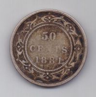 50 центов 1881 г. Ньюфаундленд.Великобритания