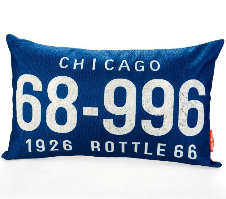 Декоративная подушка «Car Number» - Chicago