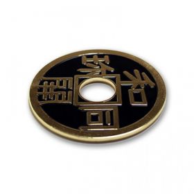 Китайская монета 7.6см (чёрная)