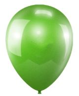 Зеленый гелиевый шар