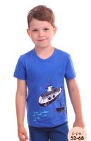 синяя футболка для мальчика 3 лет