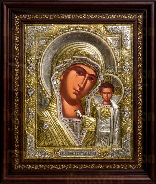 Казанская икона БМ (46х54), серебро